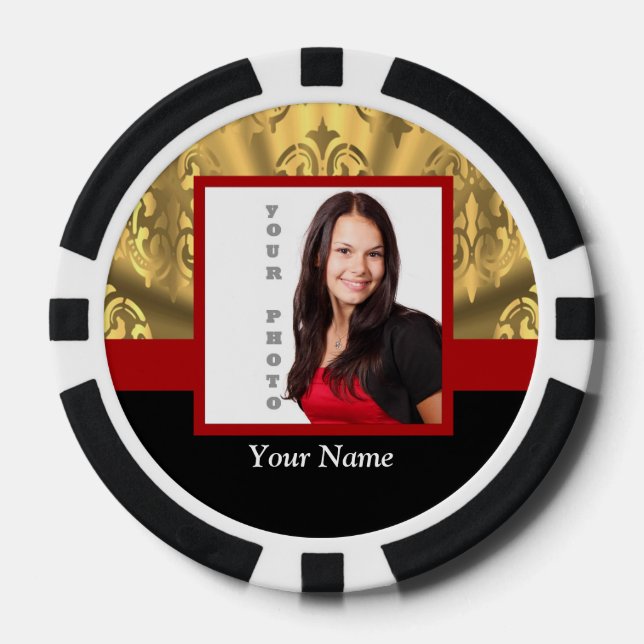 Fotoschablone Pokerchips (Vorderseite)