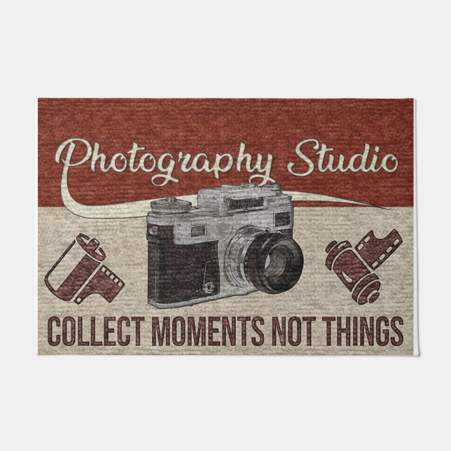 Fotostudio Doormat, Geschenk für Fotografen Fußmatte (Vorderseite)