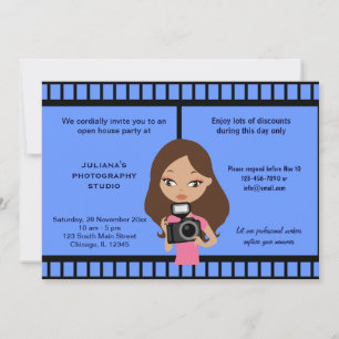Fotostudio-Feier Einladung