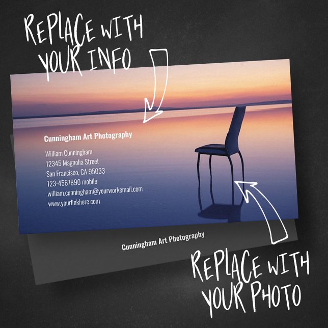 Fotostudio Modernes Minimalistisches Foto Visitenkarte (Von Creator hochgeladen)