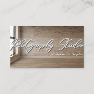 Fotostudio zur Miete Visitenkarte