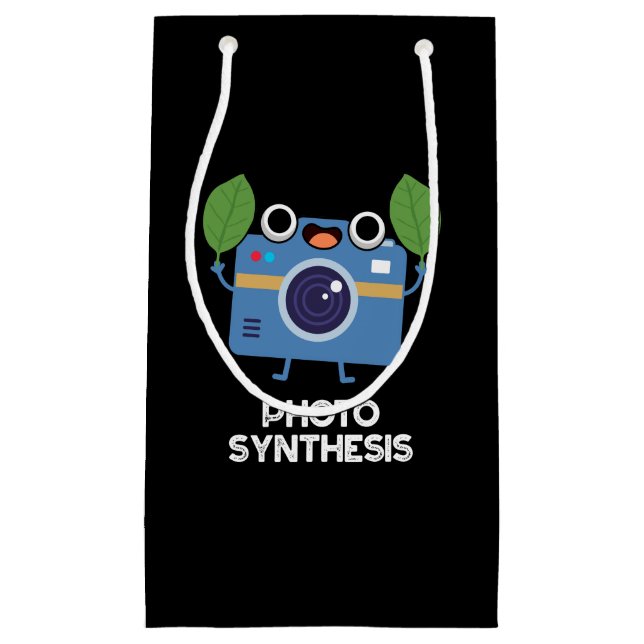 Fotosynthese Funny Camera Pub Dark BG Kleine Geschenktüte (Vorderseite)