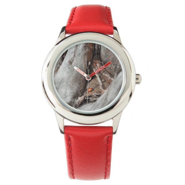 Fotouhr eines Marienkäfers Armbanduhr (Vorderseite)
