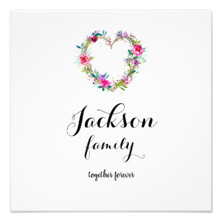 Fotovergrößerung mit Familienname Fotodruck