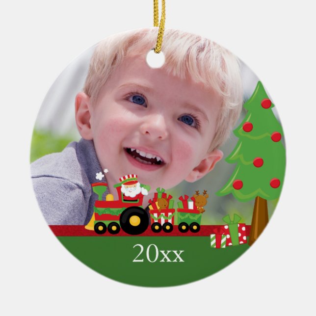 Fotoverzierung Sankt-Zugs personalisierte Keramikornament (Vorne)