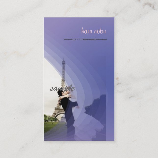 Fotovorlage, eigene hinzufügen visitenkarte (Vorderseite)