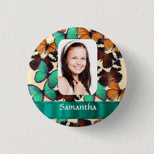 Fotovorlage für eine schlichte Collage Button (Vorderseite)