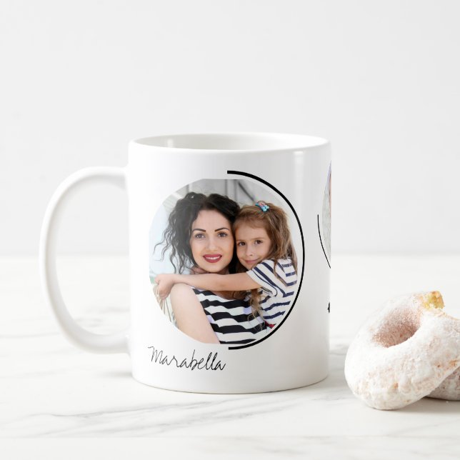 Fotovorlage, Mama, ich bin Kaffeetasse (Mit Donut)