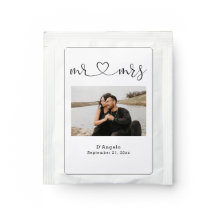 Fotovorlage Mr. und Mrs. Liebe Herz Personalisiert