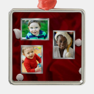 Fotoweihnachtsverzierungen Ornament Aus Metall