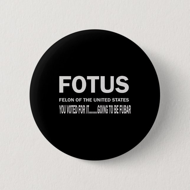 Fotus erster Verbrecher des US-Fells wird beginnen Button (Vorderseite)
