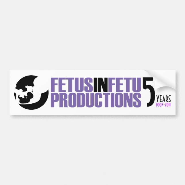 Fötus in Fetu Autoaufkleber 5 Jahre (Vorne)
