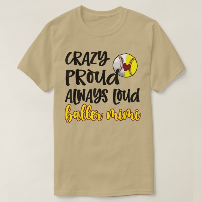 Fou Fier Softball Mimi Grand T-Shirt (Design devant)
