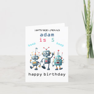 fou vintage retro sci fi Robot Cartes d'anniversai