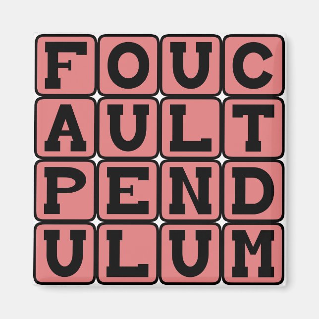 Foucault-Pendel, Erdrotation Magnet (Vorne)