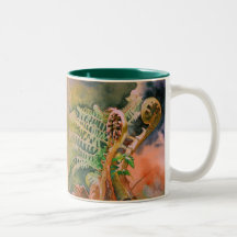Fougère déferlant la tasse de gratitude