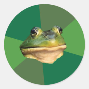 Foul Bachelor Frog Runder Aufkleber