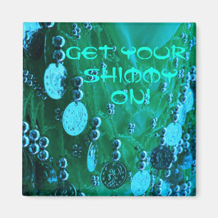 Foulard de danse du ventre avec aimant de monnaie