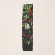 Foulards longs rectangle Holly Berry