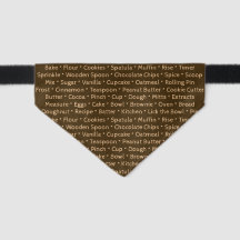 Foulard pour animaux de compagnie 'Baking Words'