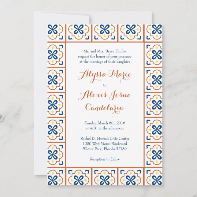 Foulke invitation Anglais (Devant)