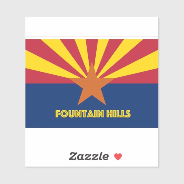 Fountain Hills AZ Aufkleber (Blatt)