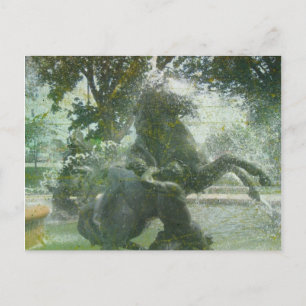 Fountain Horse Kansas City Postkarte