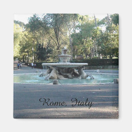 Fountain in Villa Borghese garden, Rome Magnet