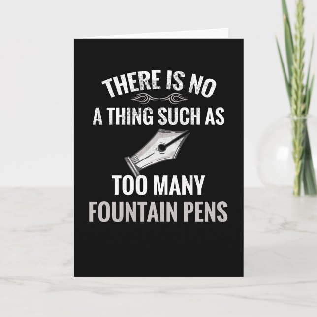 Fountain Pen Sammlergeschenke | Fountain Pen Lover Karte (Vorderseite)