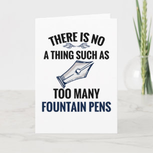 Fountain Pen Sammlergeschenke Fountain Pen Lover Karte