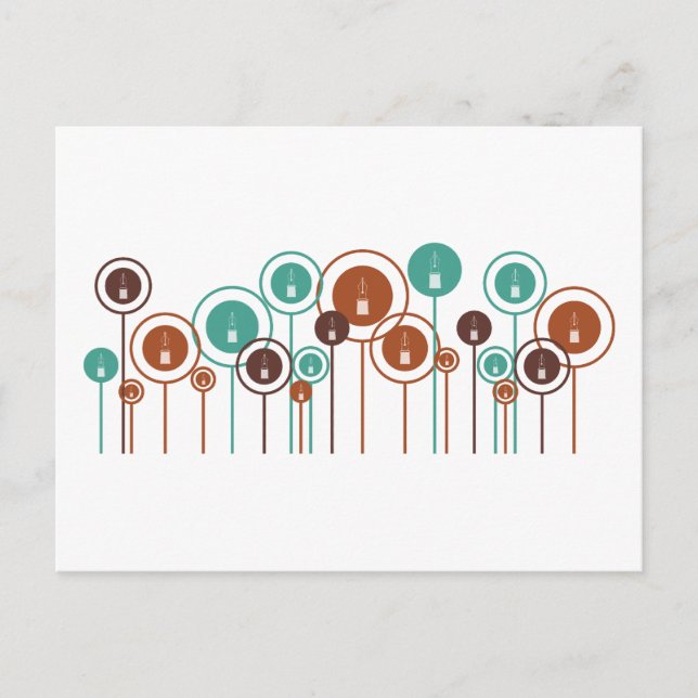 Fountain Pens Daisies Postkarte (Vorderseite)