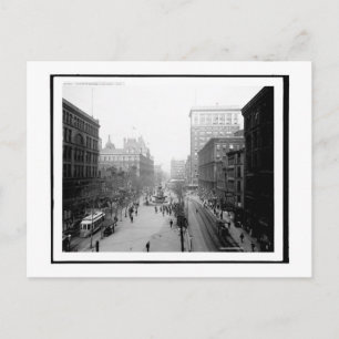 Fountain Square, Cincinnati, Ohio Vintage Postkarte