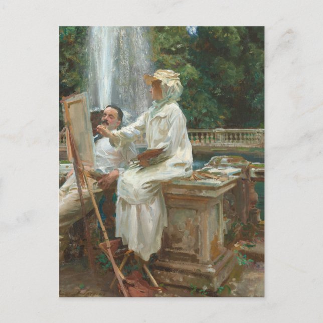 Fountain Villa Torlonia Frascati, Italien, von Sar Postkarte (Vorderseite)