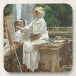 Fountain Villa Torlonia Frascati, Italien von Sarg Getränkeuntersetzer
