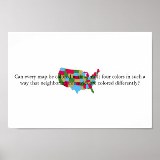 Four Color Theorem Poster