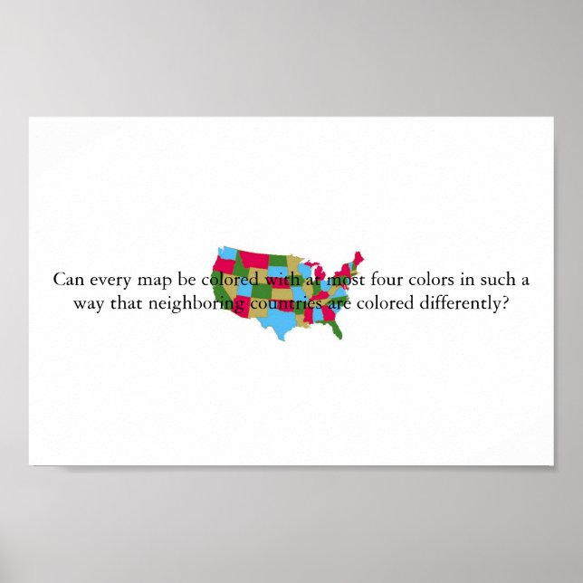 Four Color Theorem Poster (Vorne)