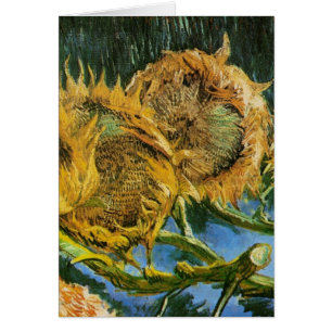 Four Cut Sunflowers par Vincent van Gogh