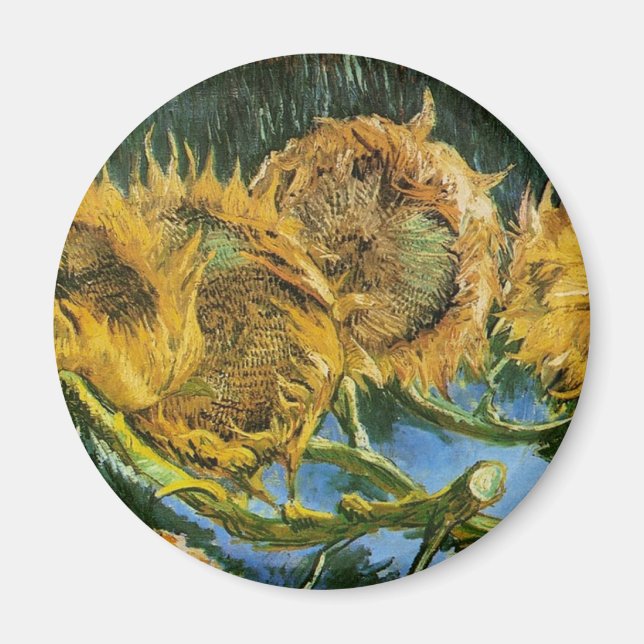 Four Cut Sunflowers, Vincent van Gogh Magnet (Vorne)
