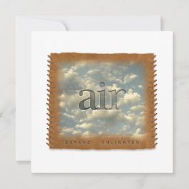 Four Elements - AIR - Personalized Notecard Mitteilungskarte