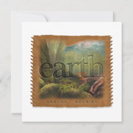 Four Elements - EARTH - Personalized Notecard Mitteilungskarte