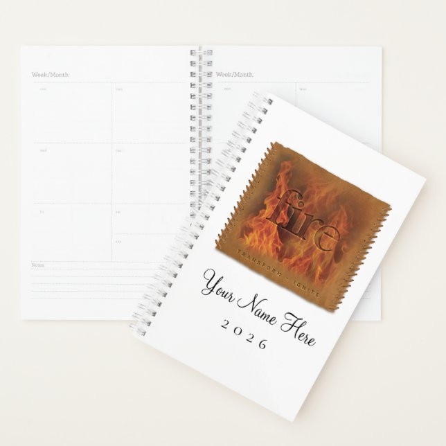Four Elements - FIRE - Personalized Day Planner Planer (Anzeige)