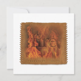 Four Elements - FIRE - Personalized Notecard Mitteilungskarte