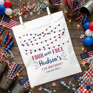Four Ever Free! 4. Juli 4. Geburtstagsfeier Geschenktütchen