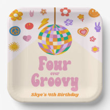 Four Ever Groovy Disco Ball 4th Birthday Party