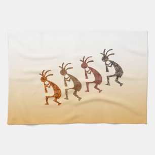 Four Kokopelli Geschirrtuch