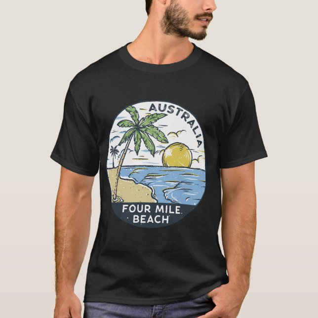 Four Mile Beach Port Douglas Australien T-Shirt (Vorderseite)
