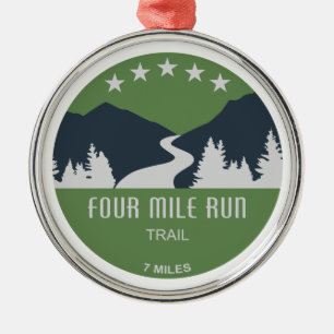 Four Mile Run Trail Ornament Aus Metall
