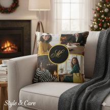 Four Photo Personalized Monogram Custom