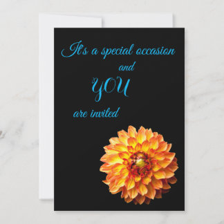 Four Queens Dahlia Invitation Florale