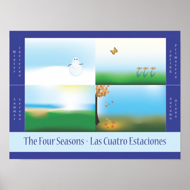 Four Seasons Bilingual School Poster (Vorne)